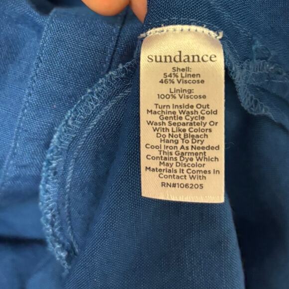 Sundance Antoinette Linen Blend Dress Size Small - Picture 9 of 9